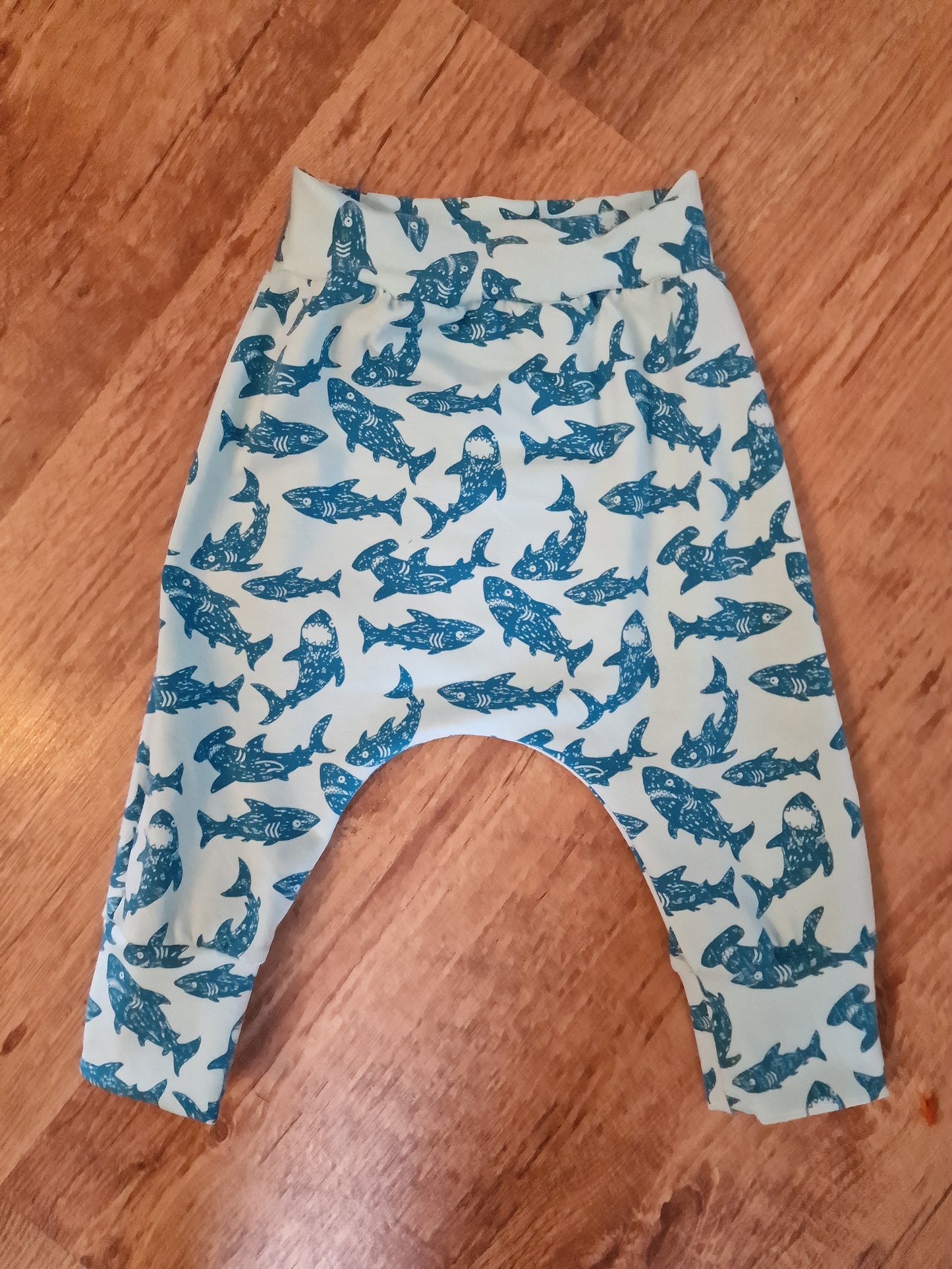 Shark harem pants! 12-18 months