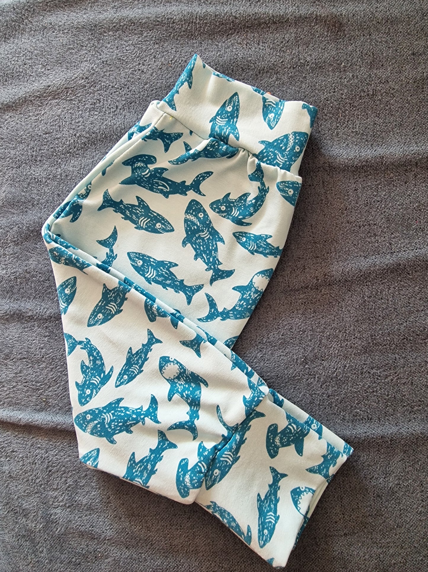 Shark harem pants! 12-18 months