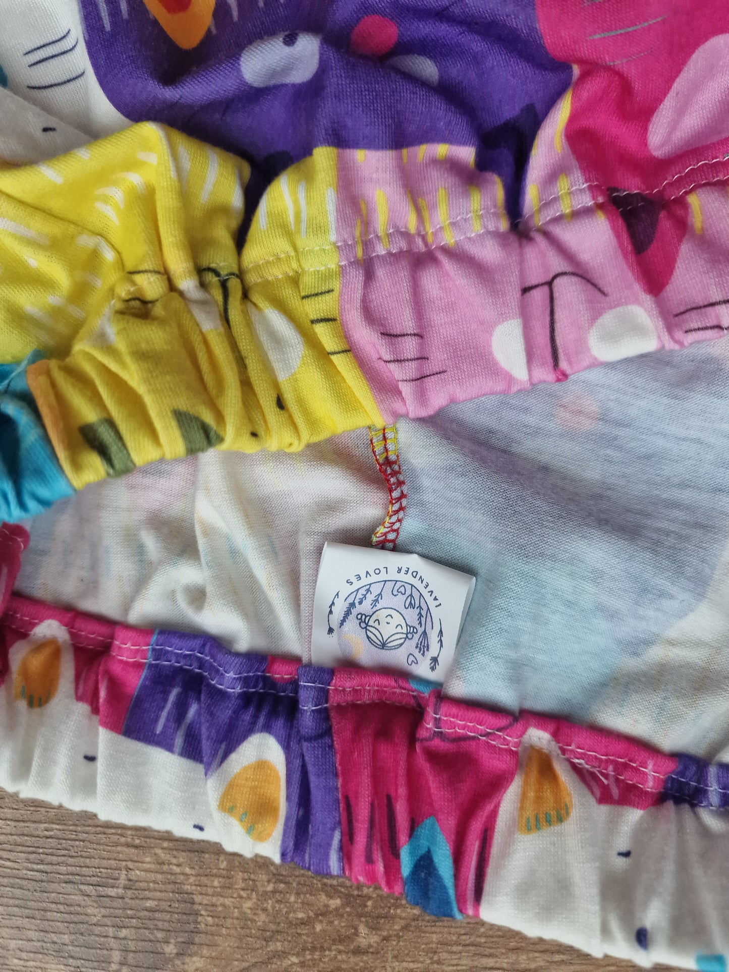 Colourful cat harem pants/ trousers age 10-13 years