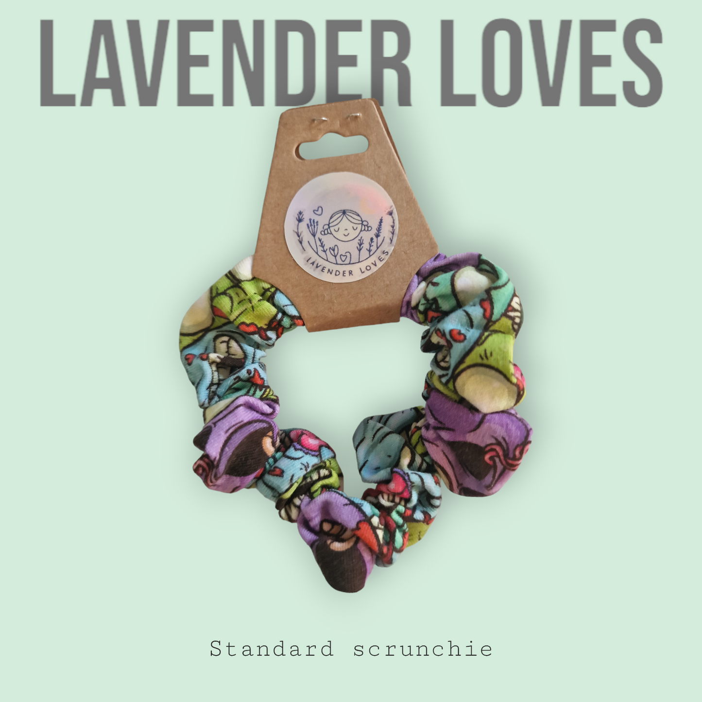 Standard size scrunchie - zombies