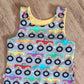 3-4 years - bright trucks romper