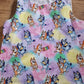 Blue dog 3-4 years rainbow Romper