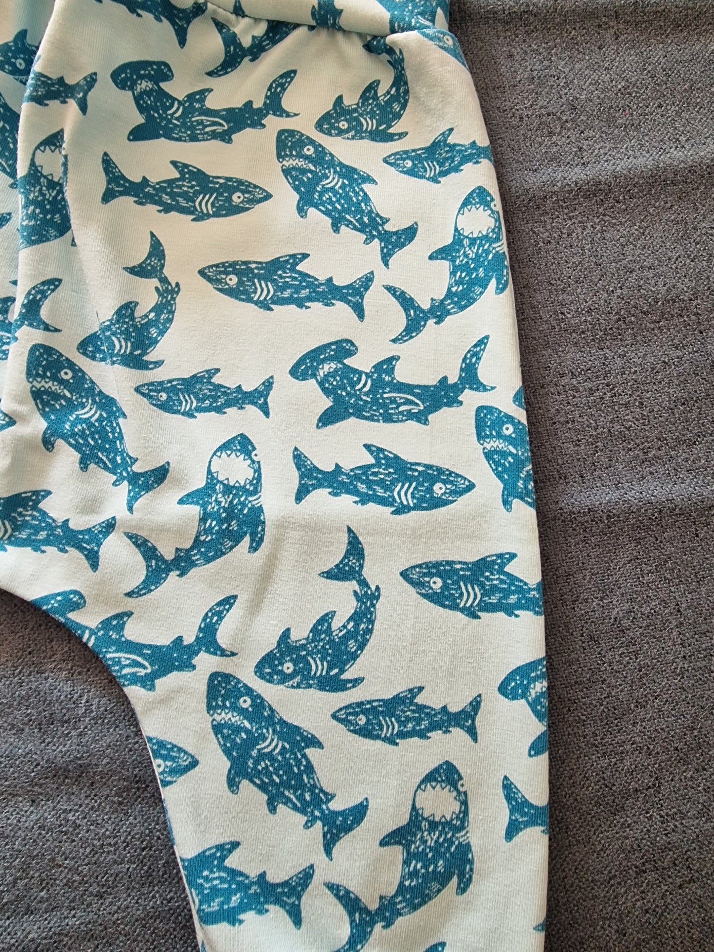 Shark harem pants! 12-18 months