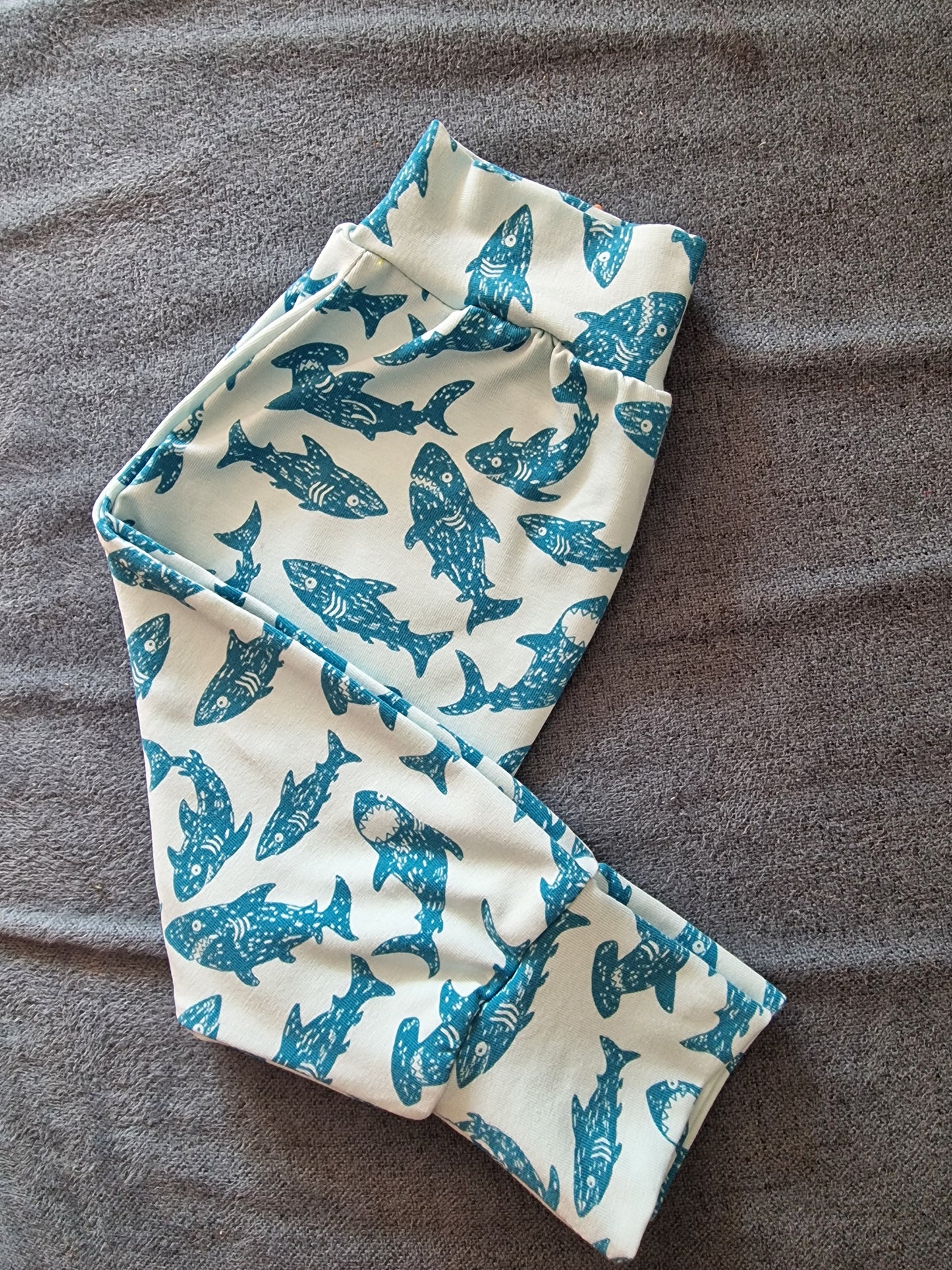 Shark harem pants! 12-18 months