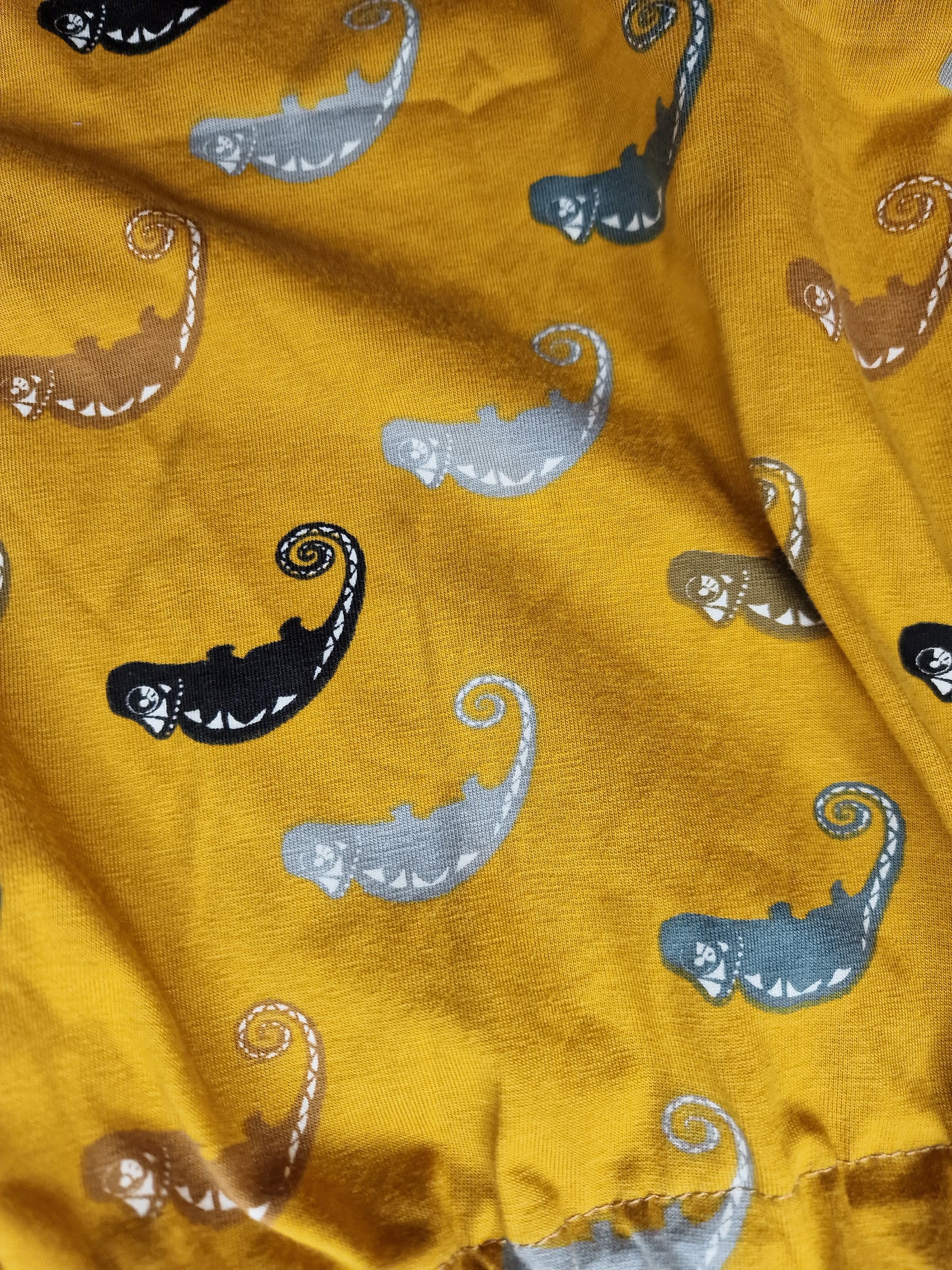 Mustard chameleon harem pants - 12-13 years