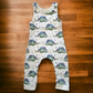 1-2 years White Dinosaur romper