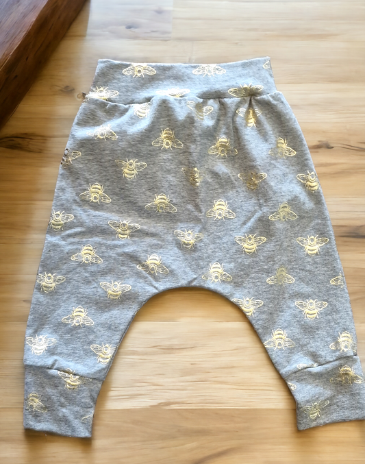 12-18 month harem pants - golden bee