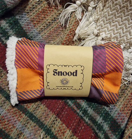 Adult snood - autumnal tartan